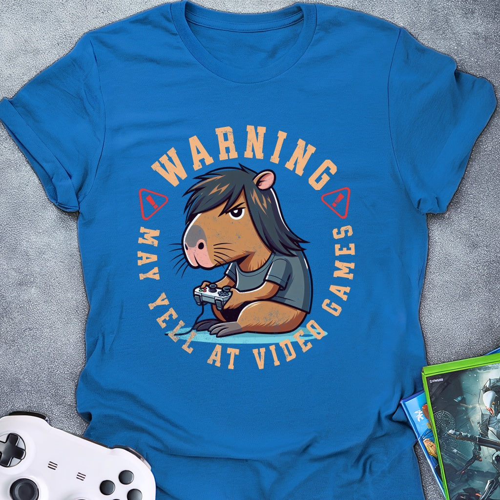 Warning May Yell Capybara T-Shirt