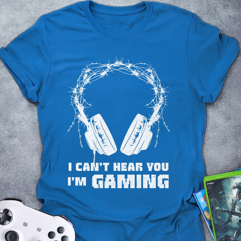 I Can't Hear You Headphone T-Shirt