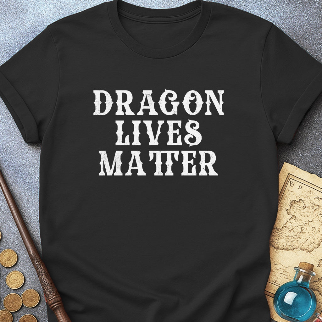 Dragon Lives Matter Text T-Shirt