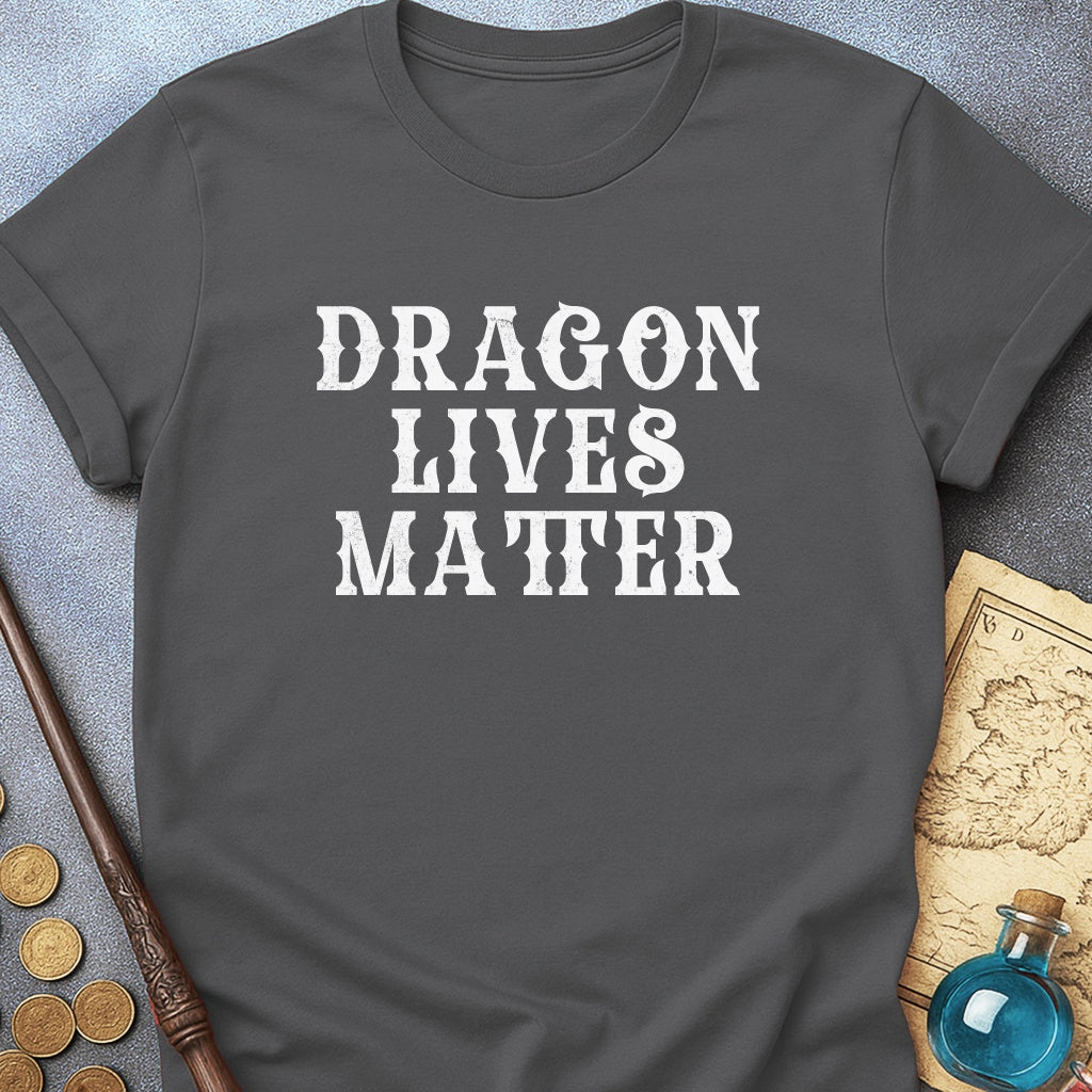 Dragon Lives Matter Text T-Shirt