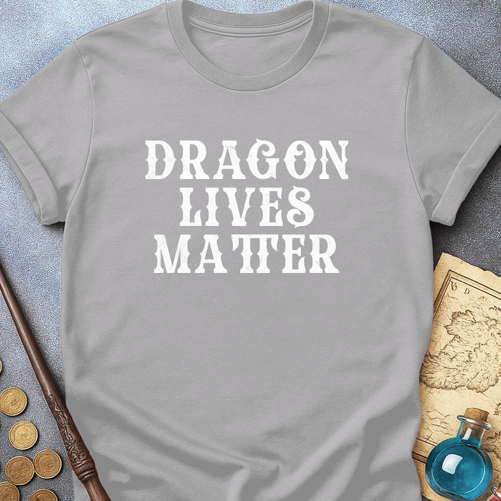 Dragon Lives Matter Text T-Shirt