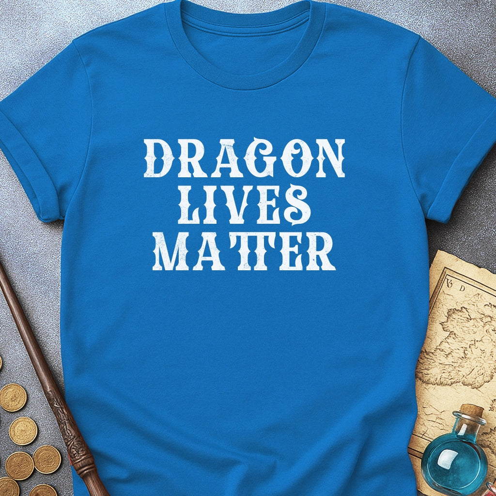 Dragon Lives Matter Text T-Shirt
