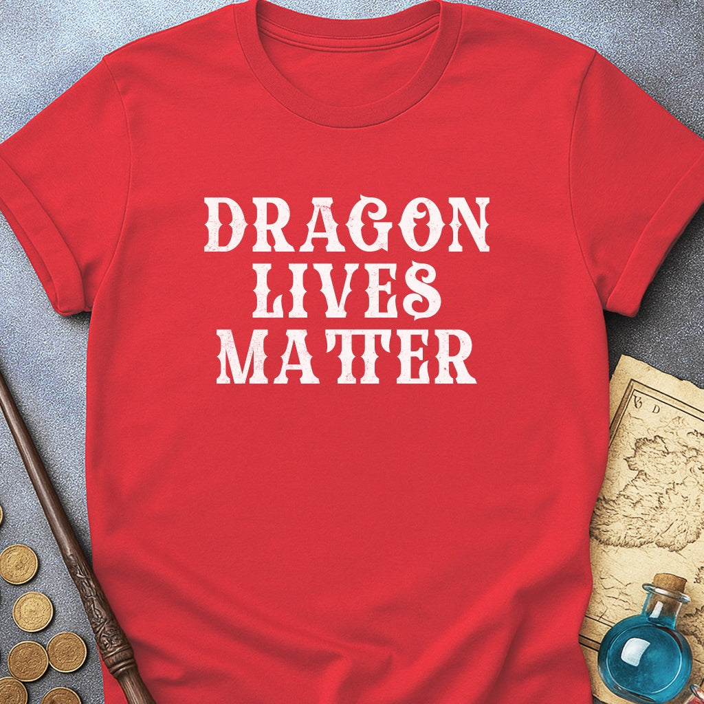 Dragon Lives Matter Text T-Shirt