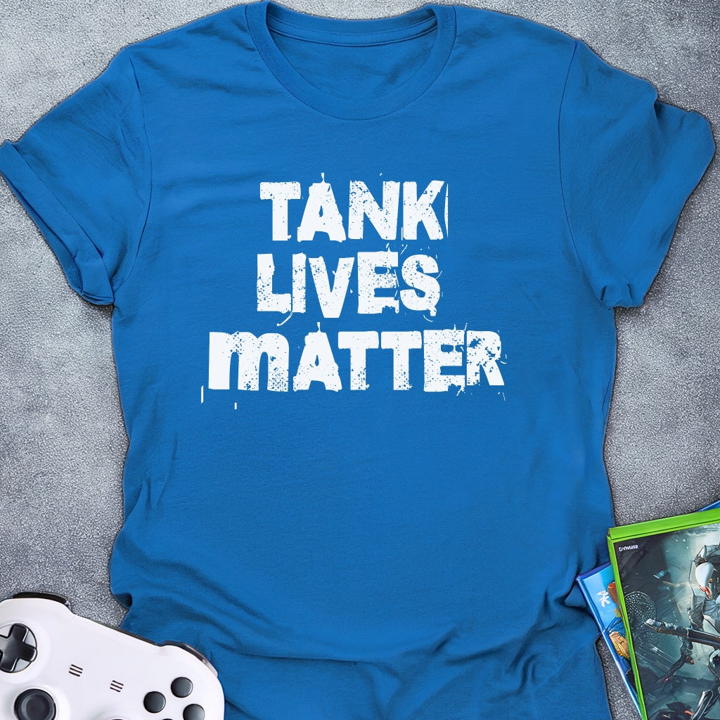 Tank Lives Matter Text T-Shirt