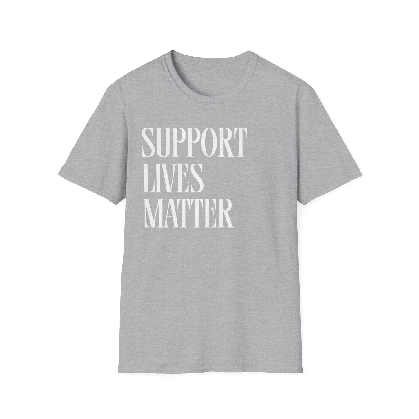 Support Lives Matter Text T-Shirt