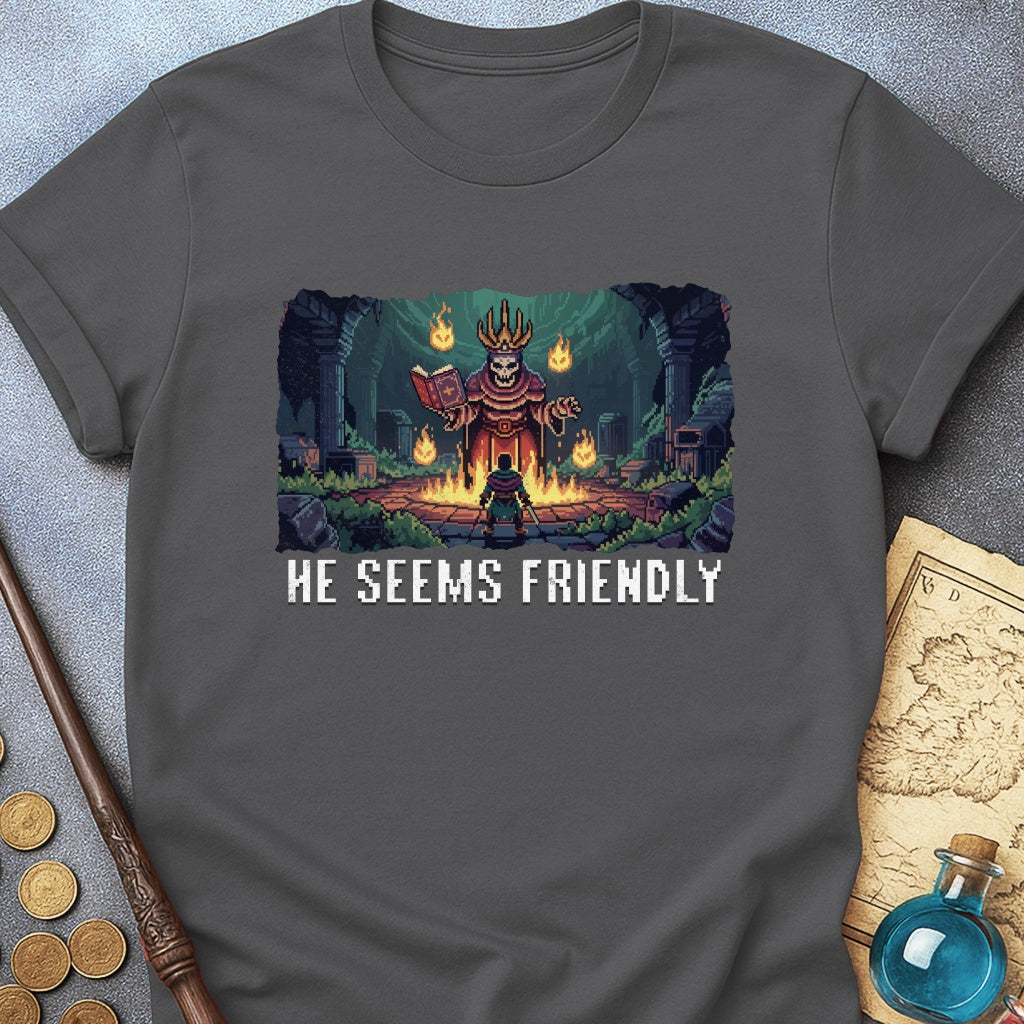 He Seems Friendly Lich Lord T-Shirt