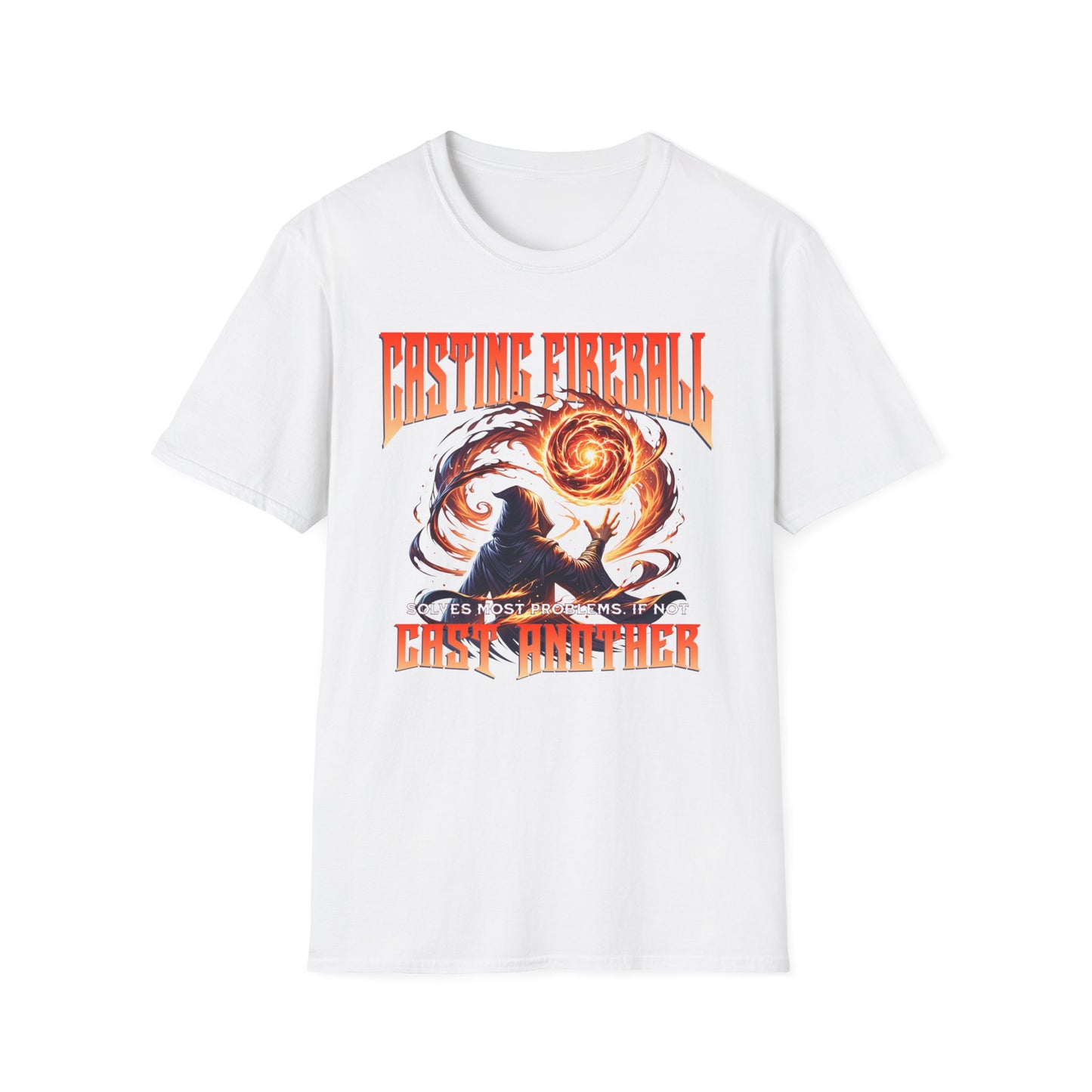 Casting Fireball Wizard T-Shirt