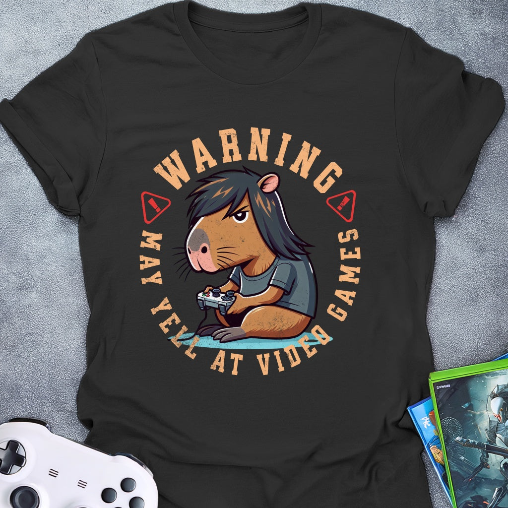 Warning May Yell Capybara T-Shirt