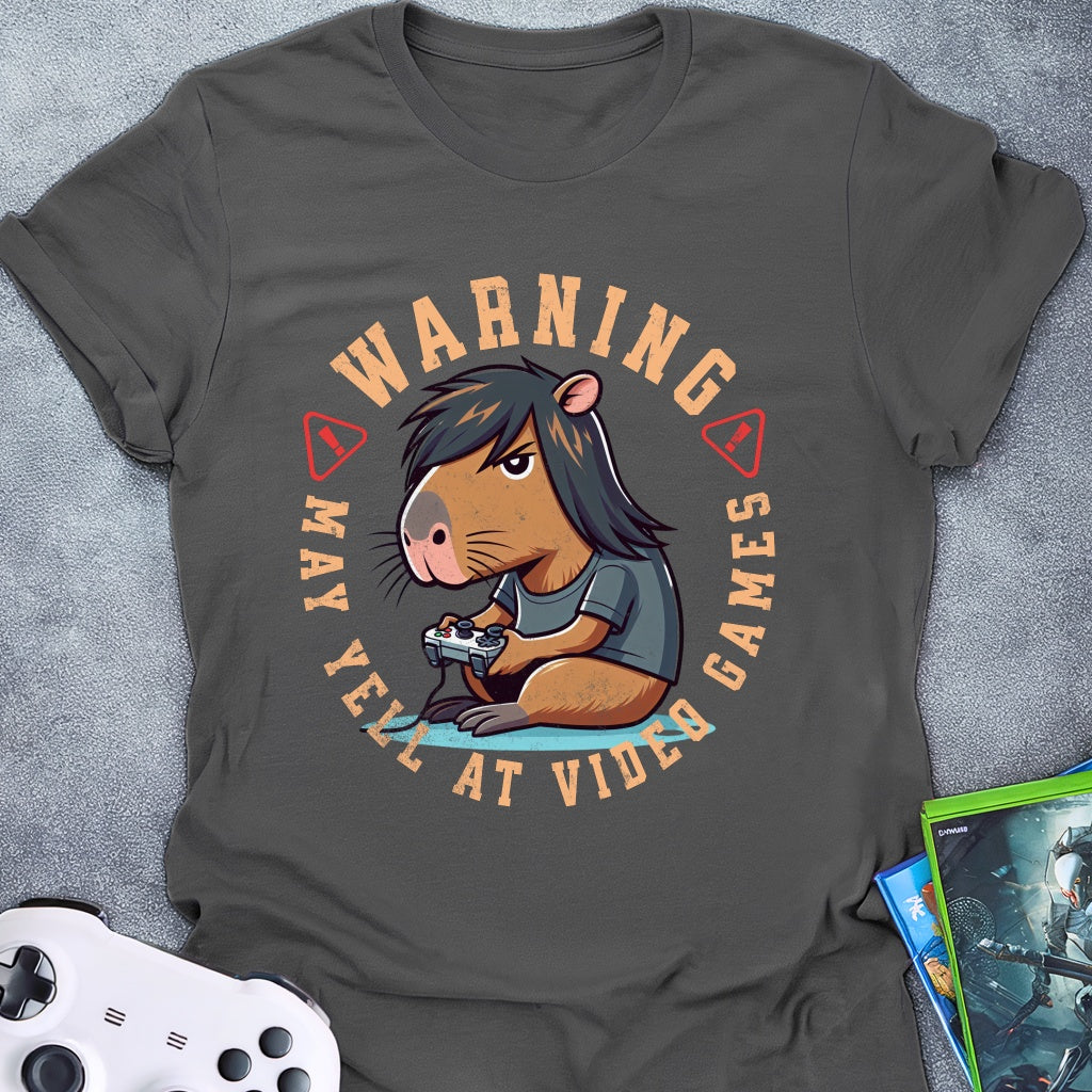 Warning May Yell Capybara T-Shirt