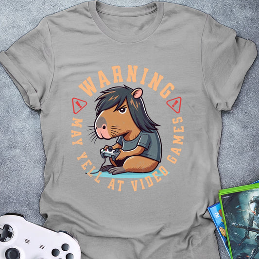 Warning May Yell Capybara T-Shirt