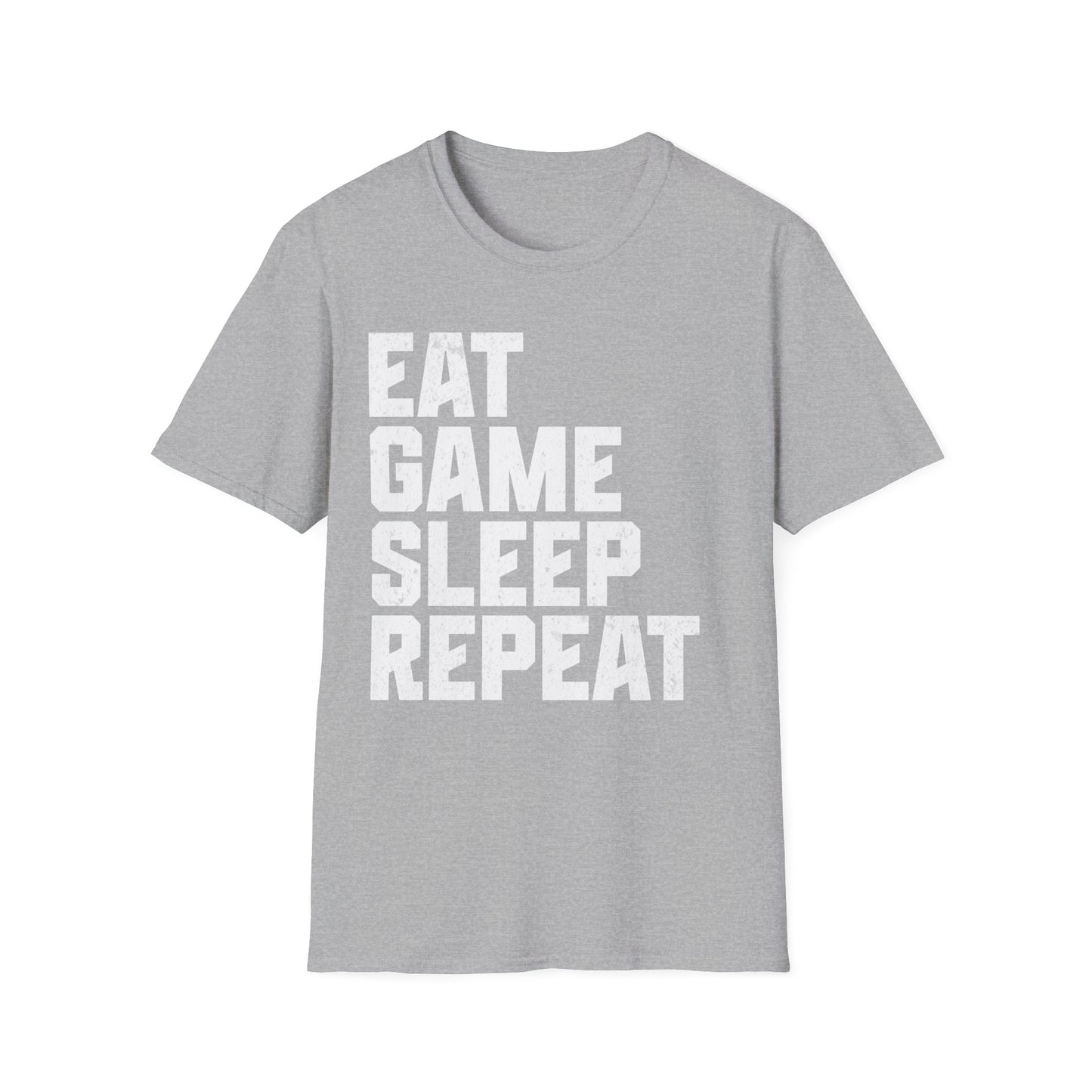 Eat Game Sleep Repeat Text T-Shirt