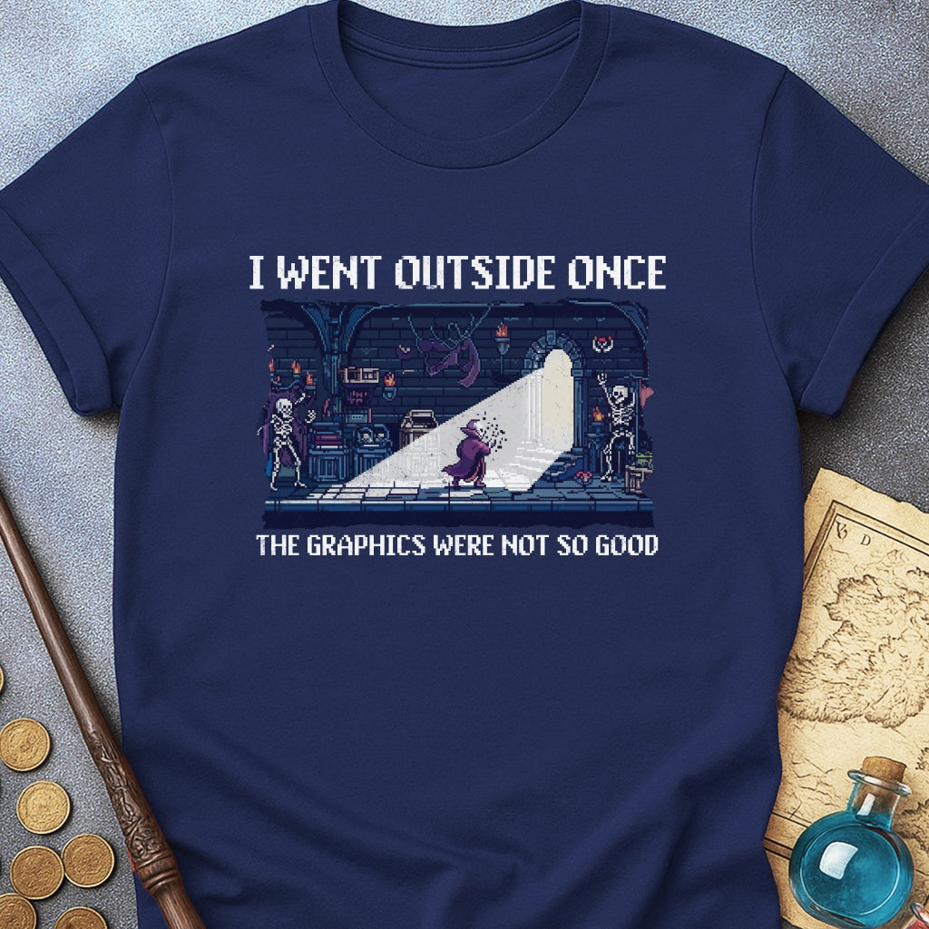 I Went Outside Once. Vampire T-Shirt
