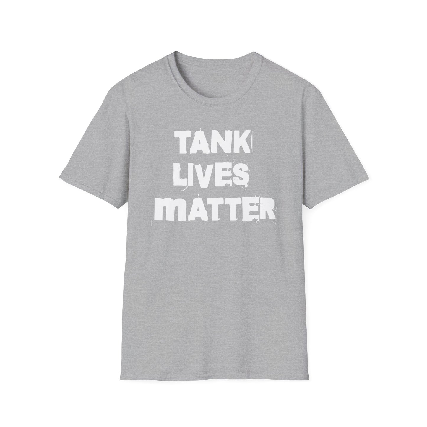 Tank Lives Matter Text T-Shirt