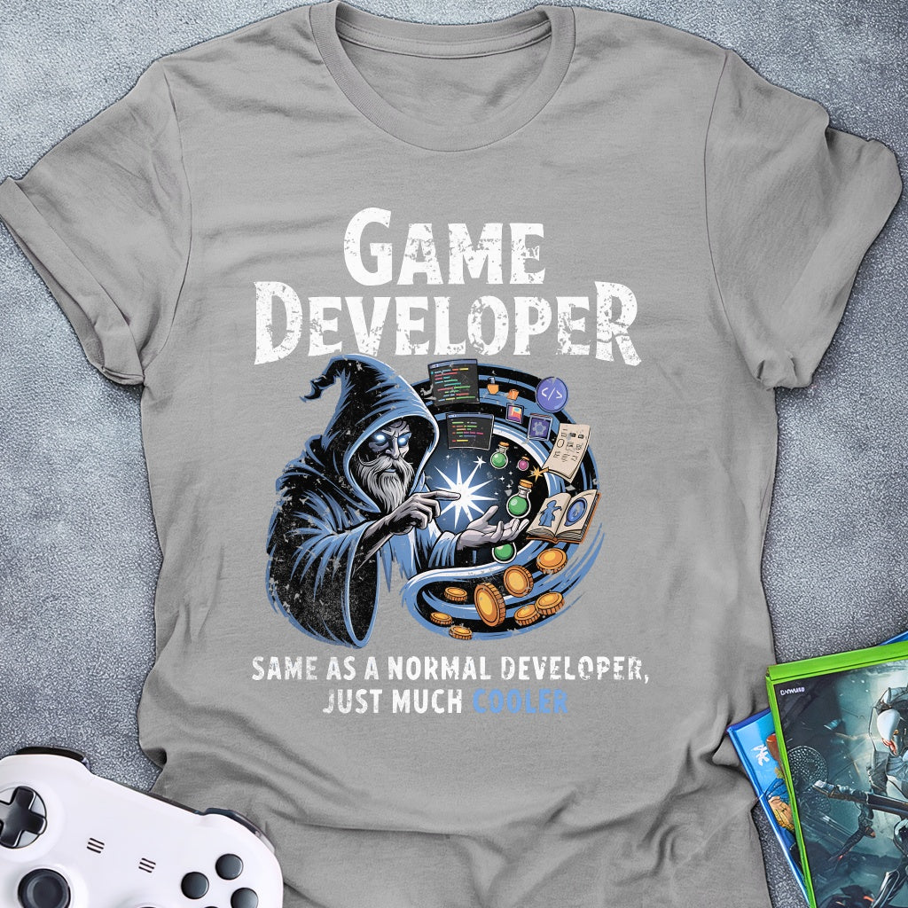 Game Developer Cooler Wizard T-Shirt