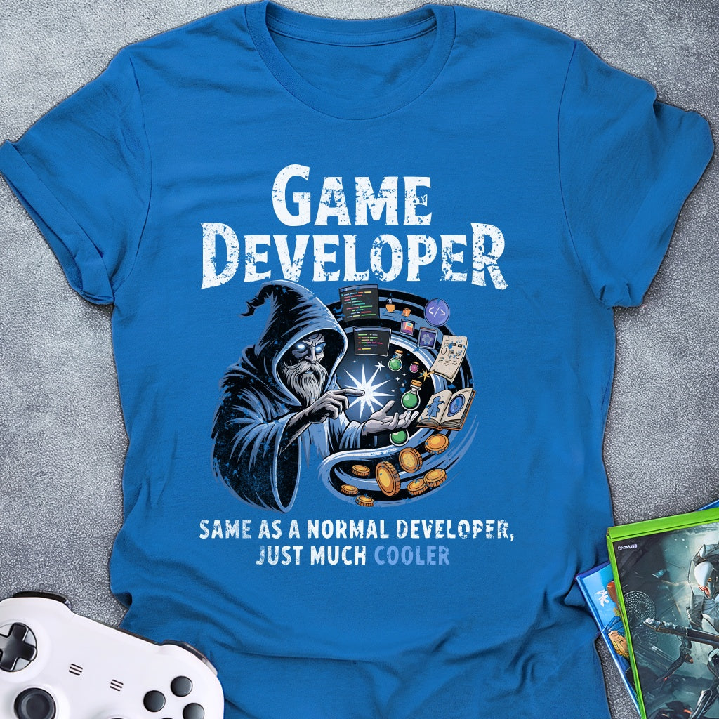 Game Developer Cooler Wizard T-Shirt