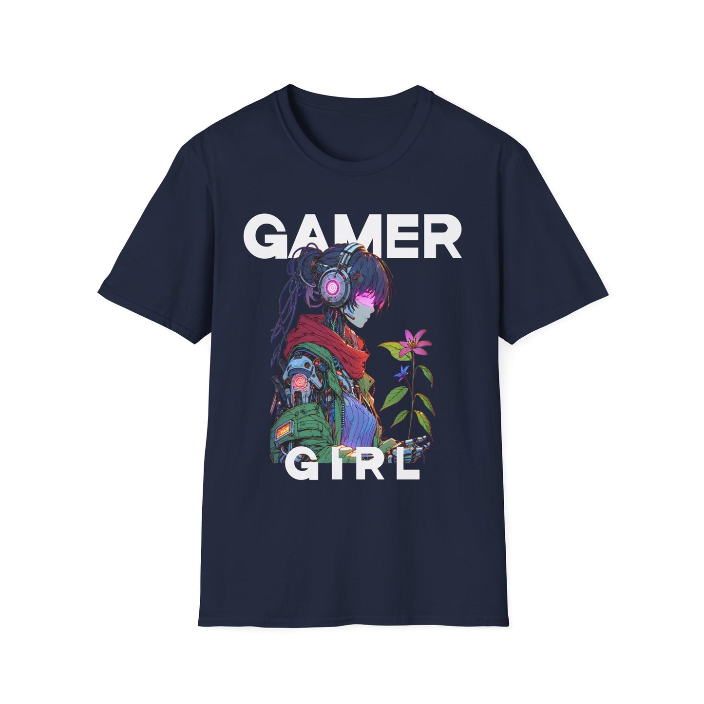 Gamer Girl Flower T-Shirt