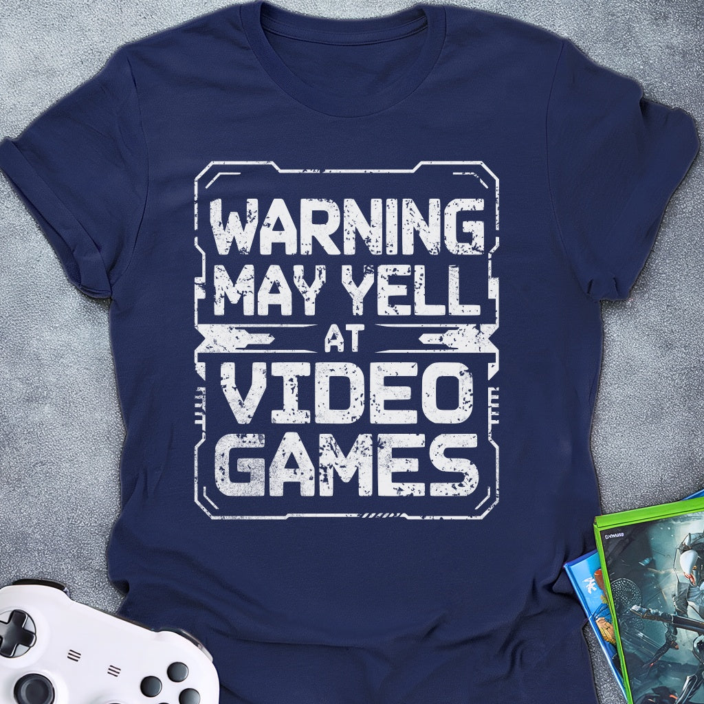 Warning May Yell HUD T-Shirt