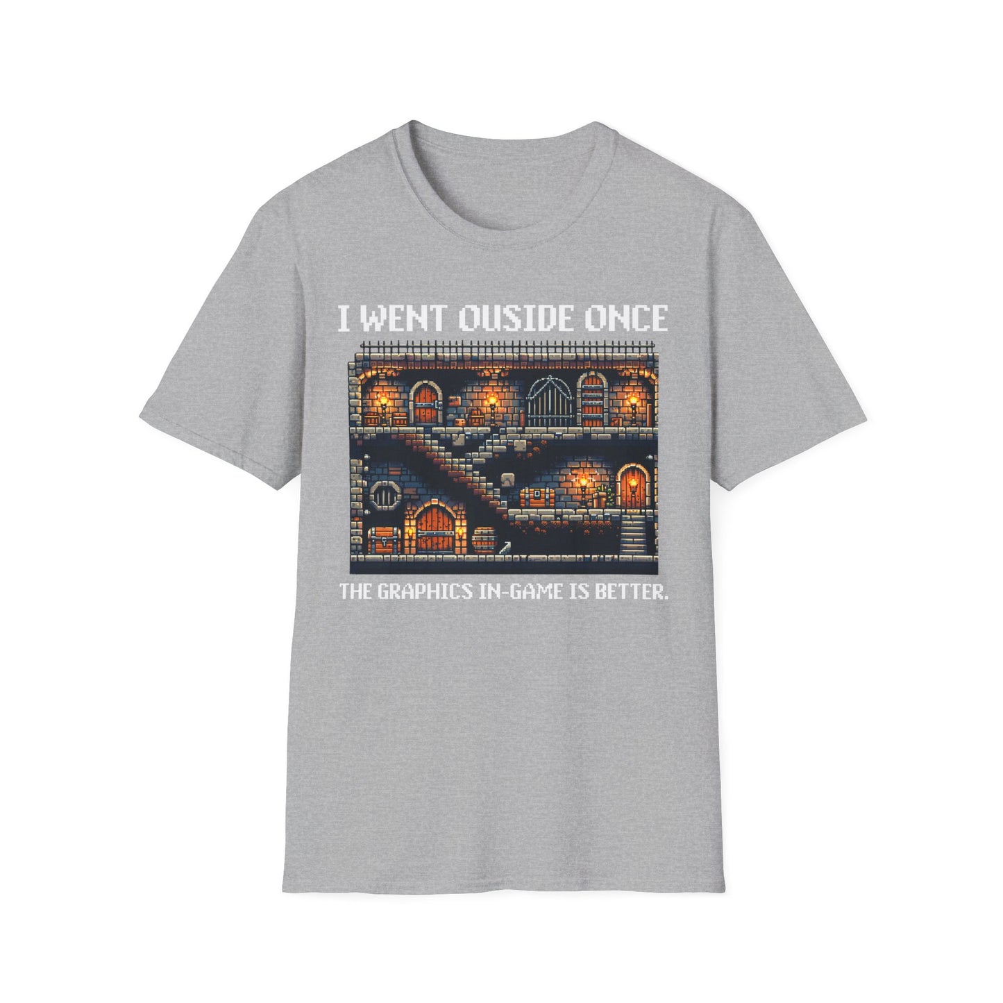 I Went Outside Once. Dungeon T-Shirt