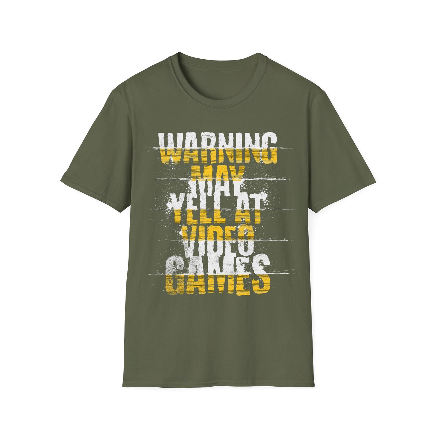 Warning May Yell Text T-Shirt