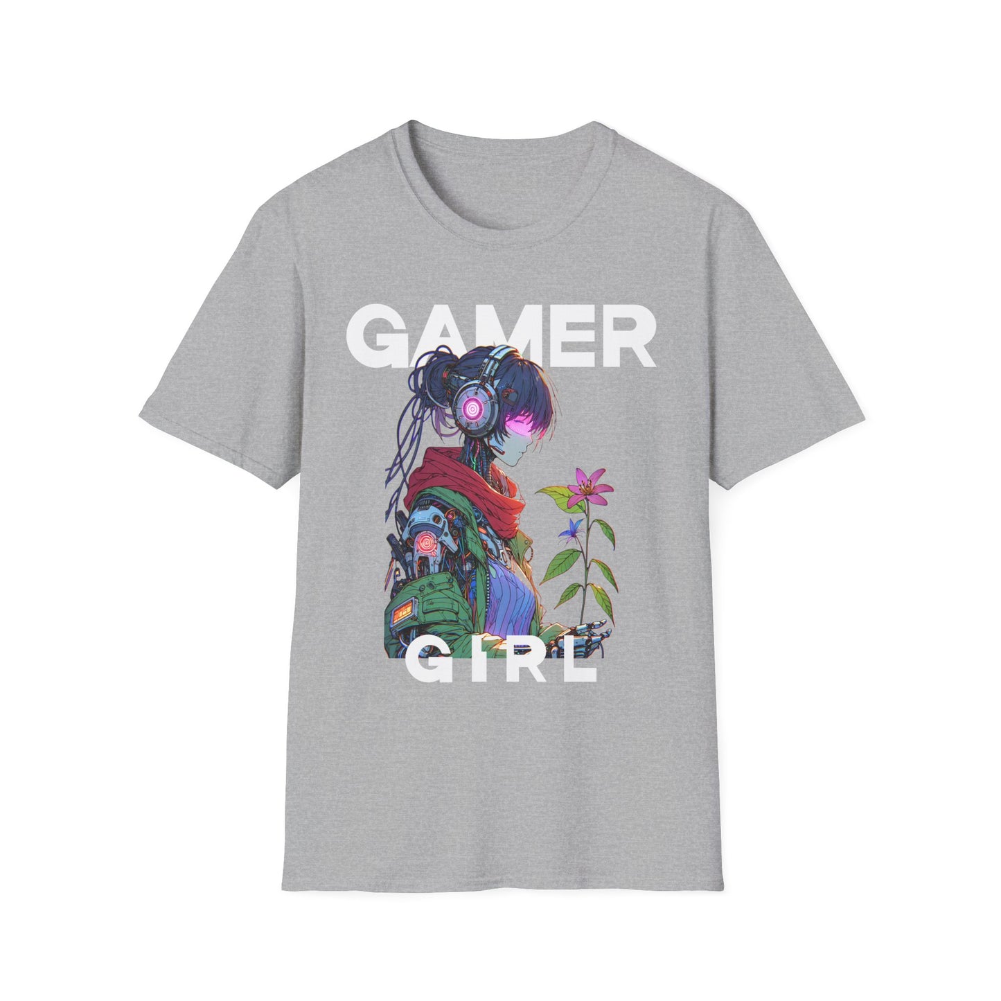 Gamer Girl Flower T-Shirt