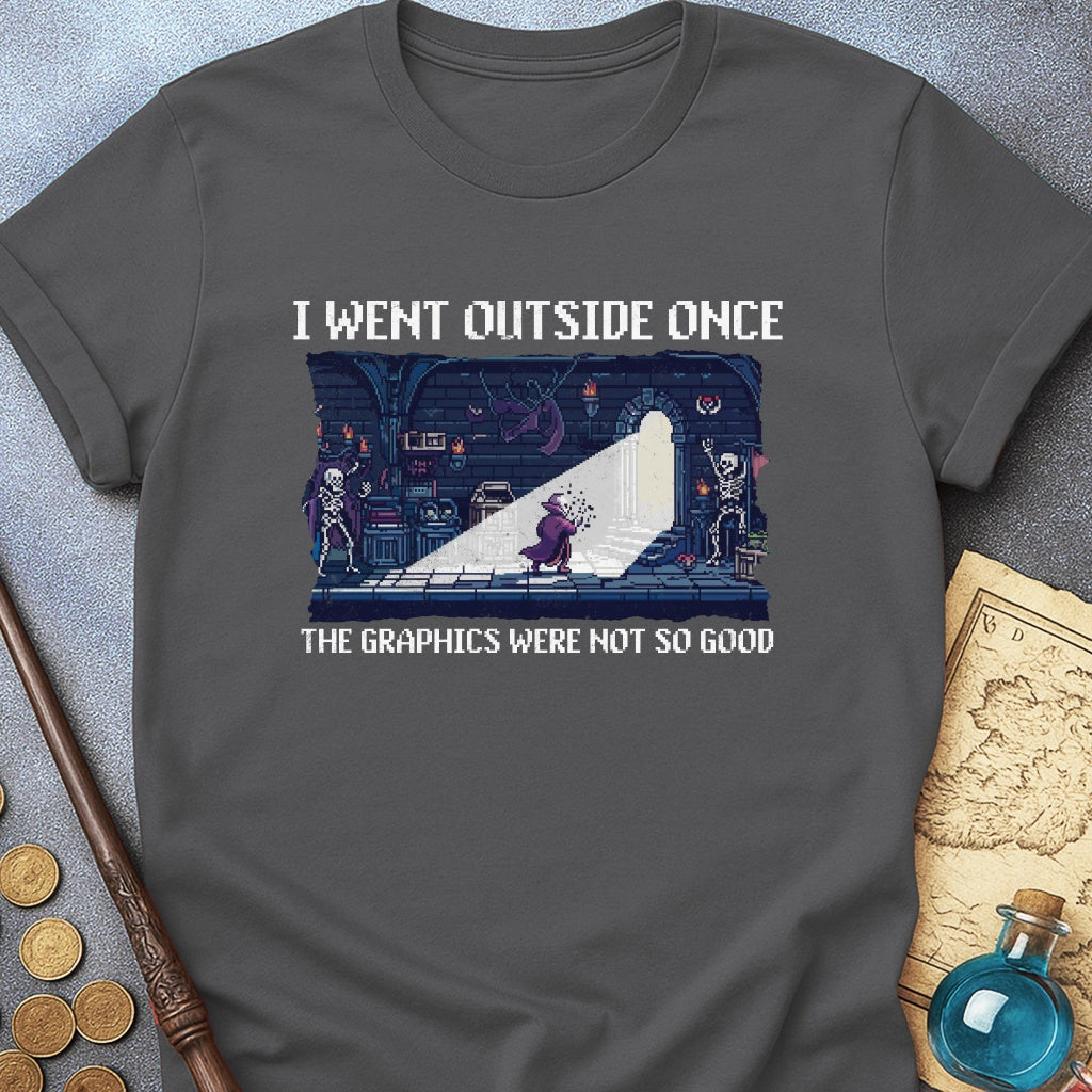 I Went Outside Once. Vampire T-Shirt