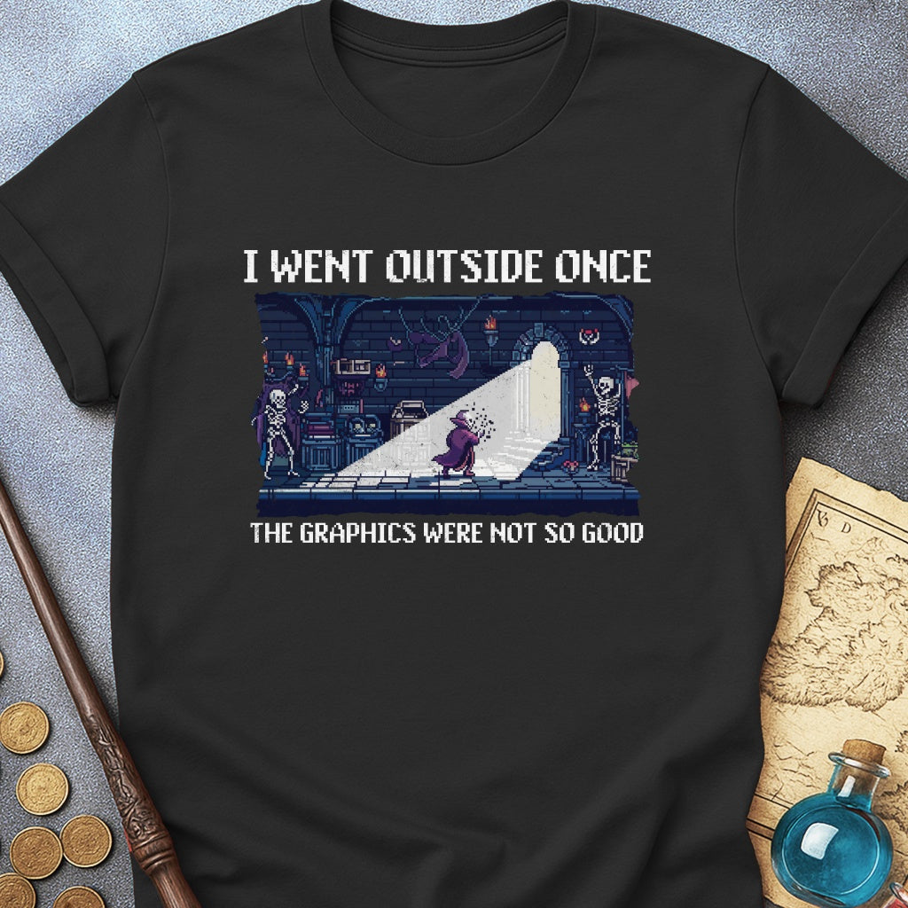 I Went Outside Once. Vampire T-Shirt