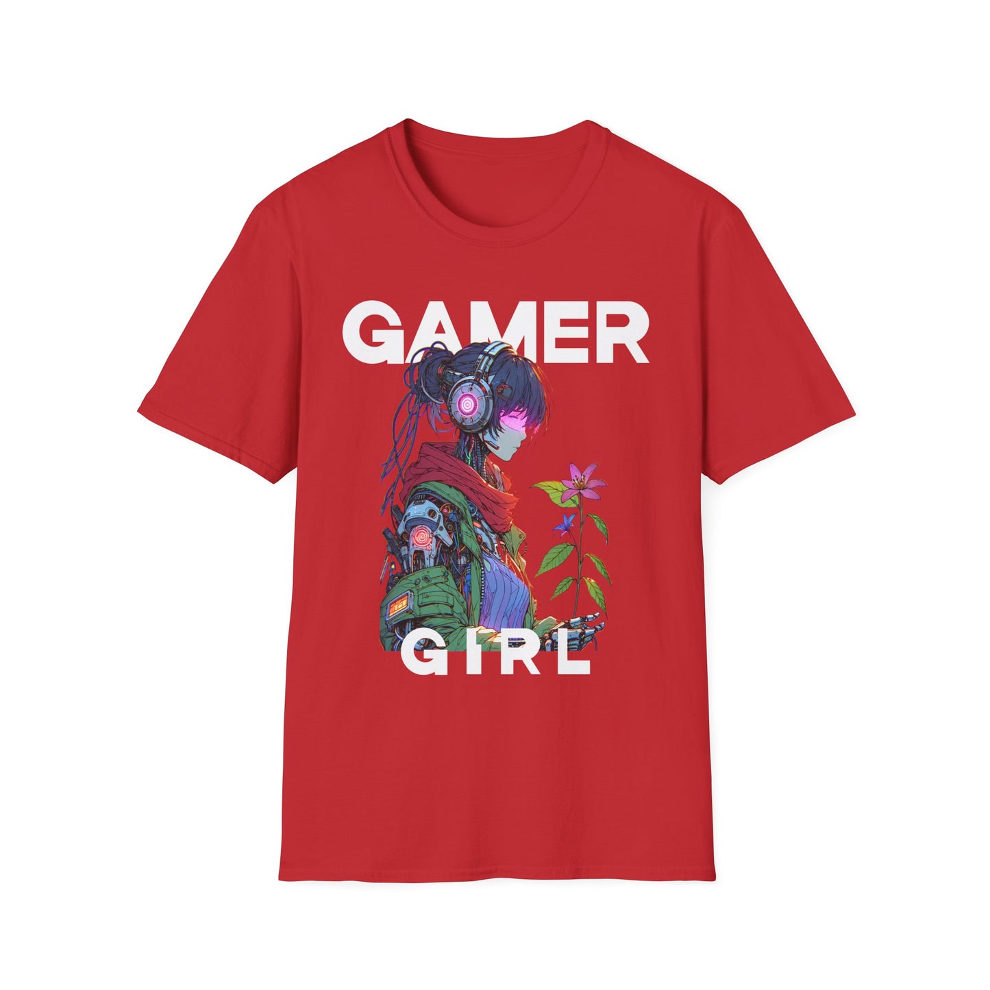 Gamer Girl Flower T-Shirt