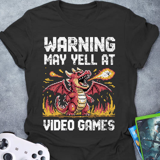 Warning May Yell Dragon T-Shirt