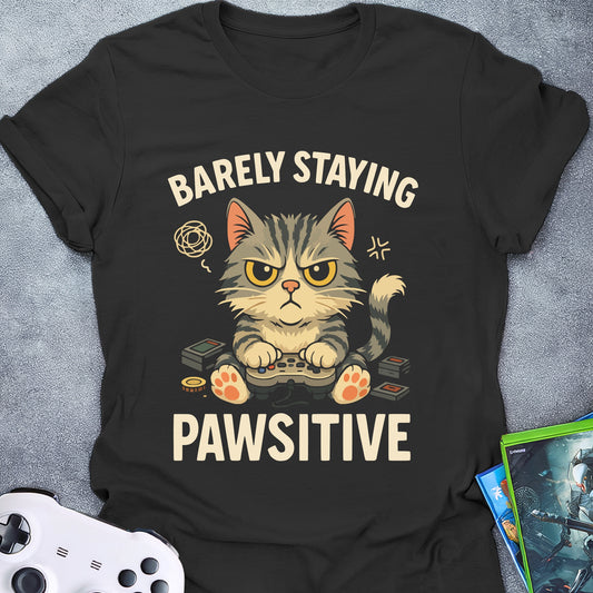 Barely Staying Pawsitive T-Shirt