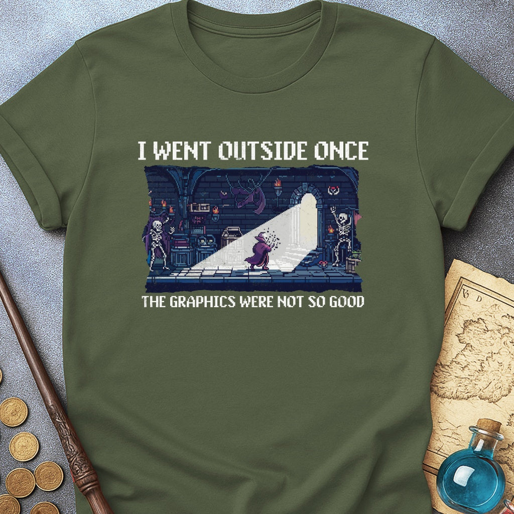 I Went Outside Once. Vampire T-Shirt