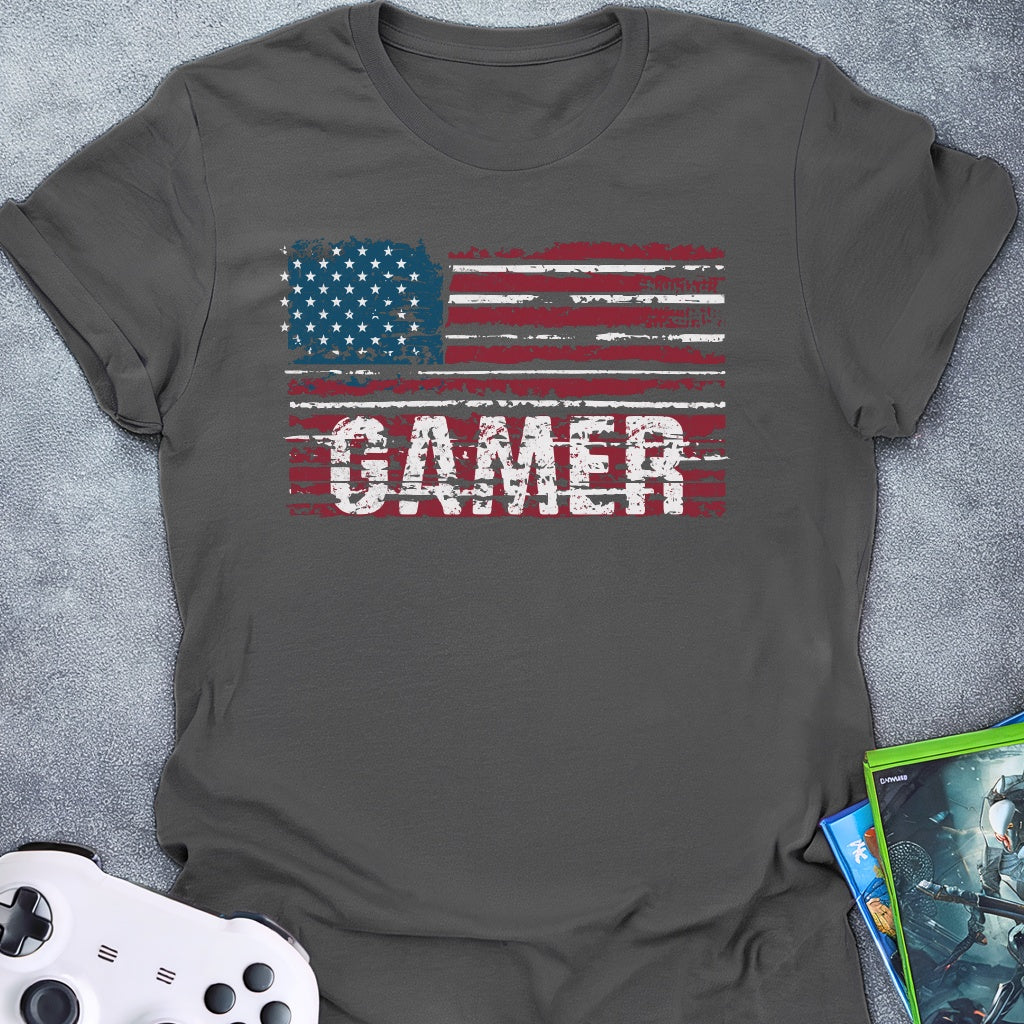 4th of July Gamer Horizontal T-Shirt