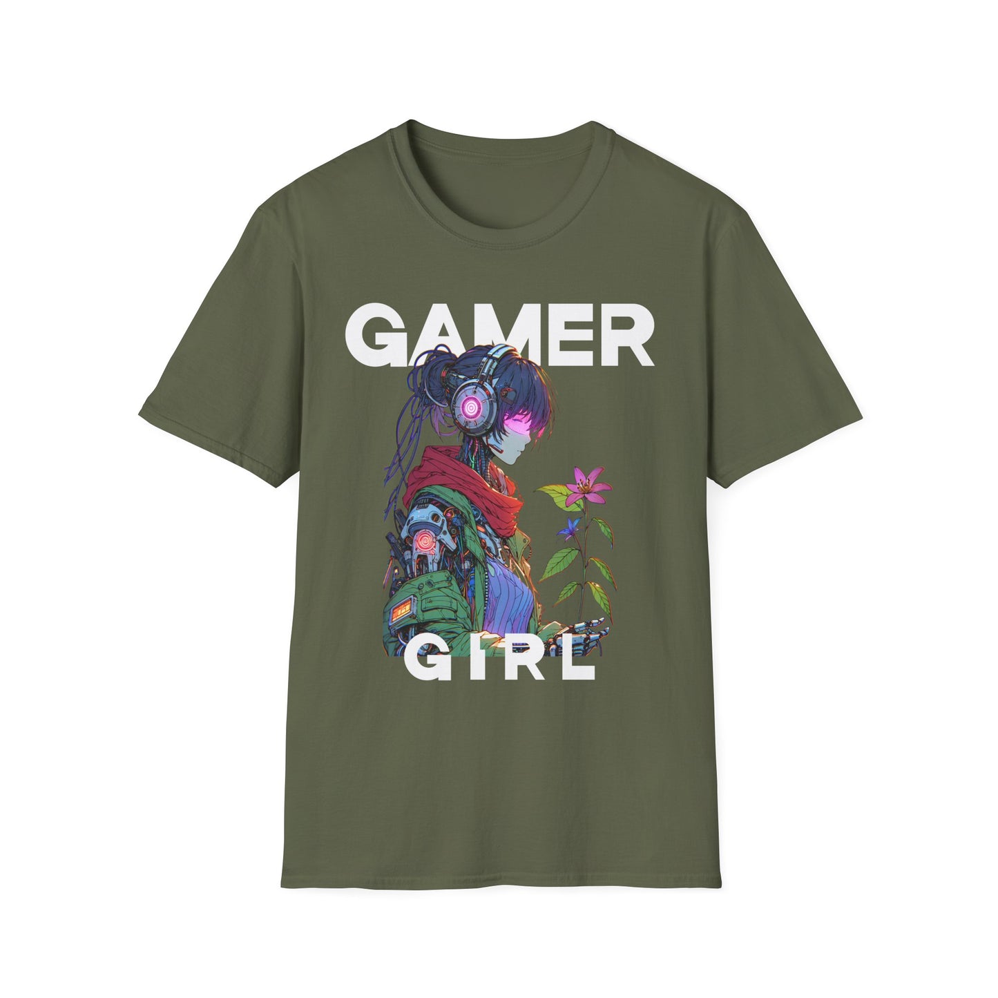 Gamer Girl Flower T-Shirt