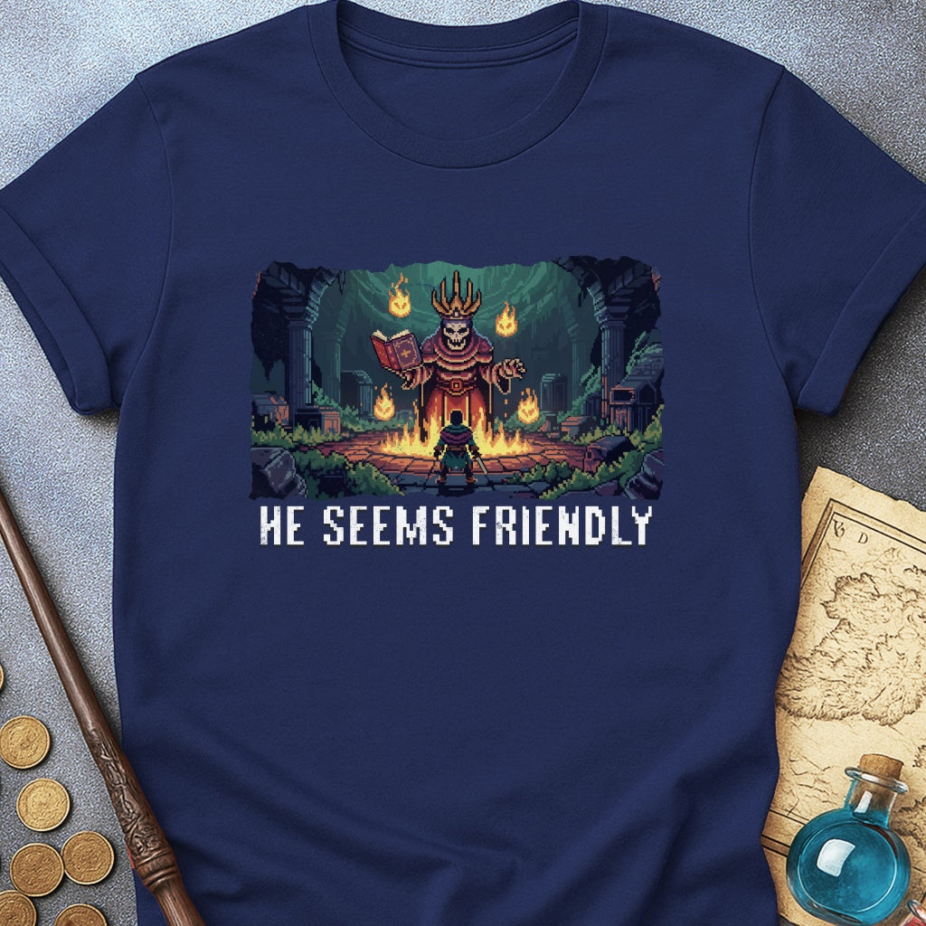 He Seems Friendly Lich Lord T-Shirt