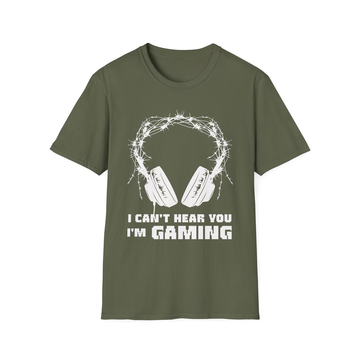 I Can't Hear You Headphone T-Shirt