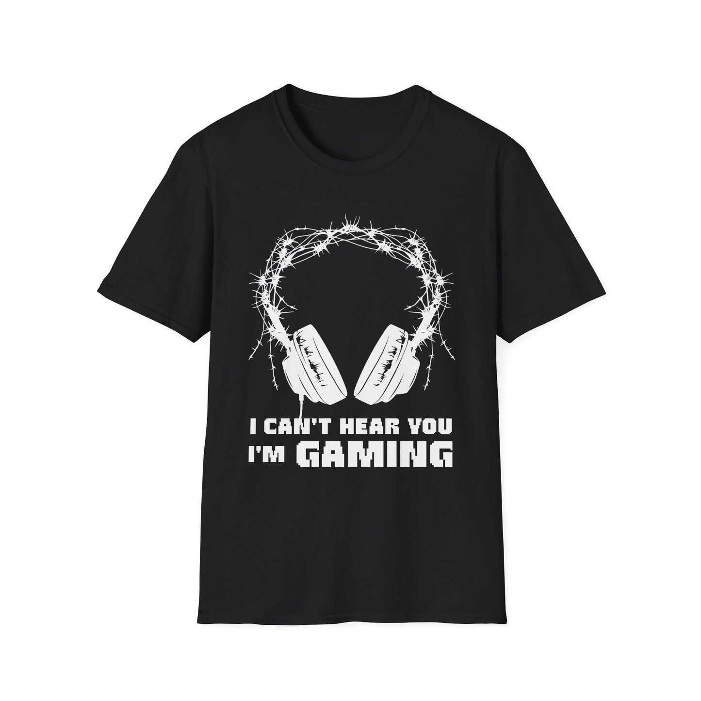 I Can't Hear You Headphone T-Shirt