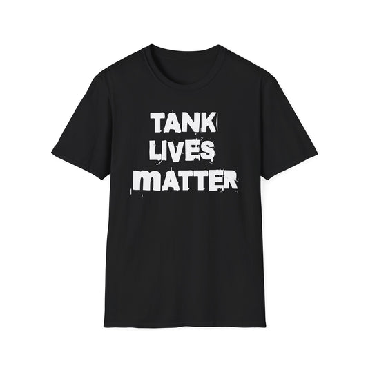 Tank Lives Matter Text T-Shirt