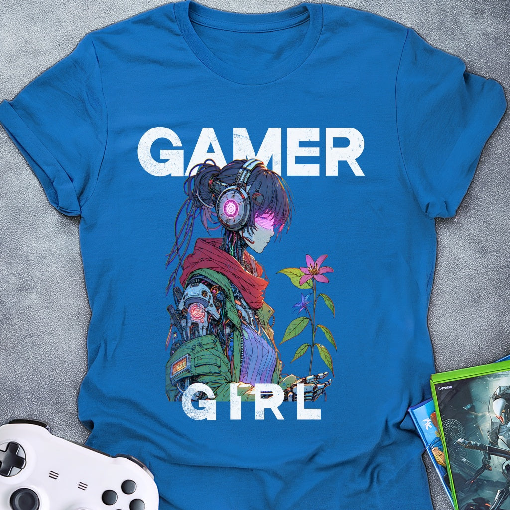 Gamer Girl Flower T-Shirt