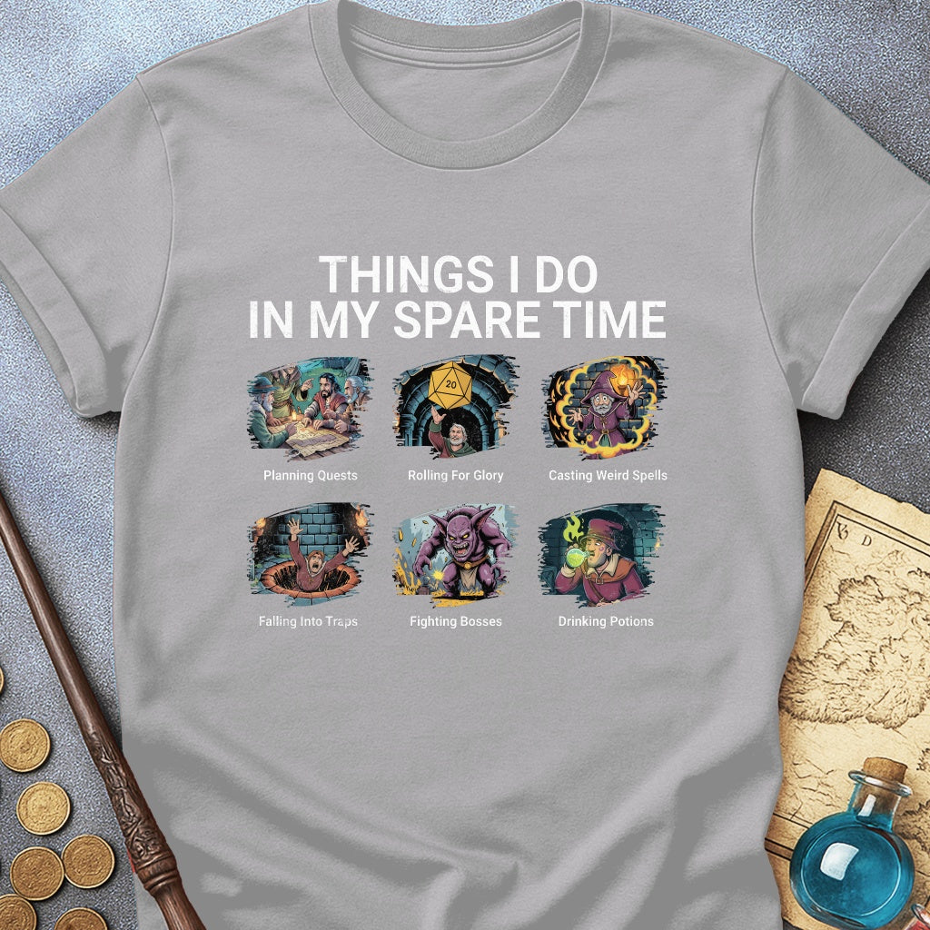Things I Do In My Spare Time TRPG T-Shirt