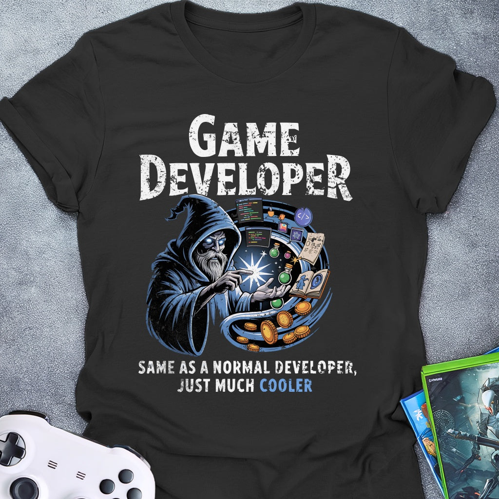 Game Developer Cooler Wizard T-Shirt