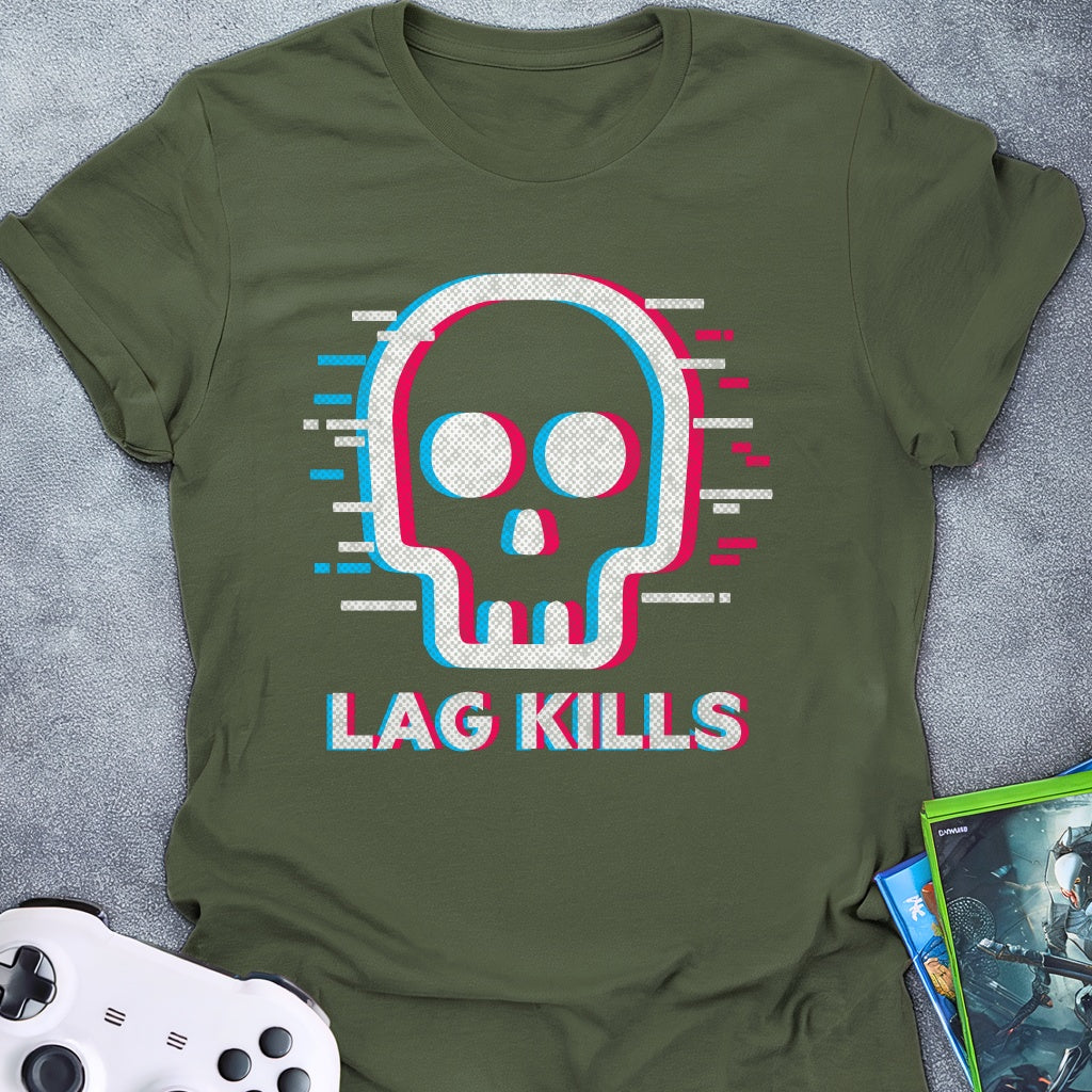 Lag Kills Glitch T-Shirt