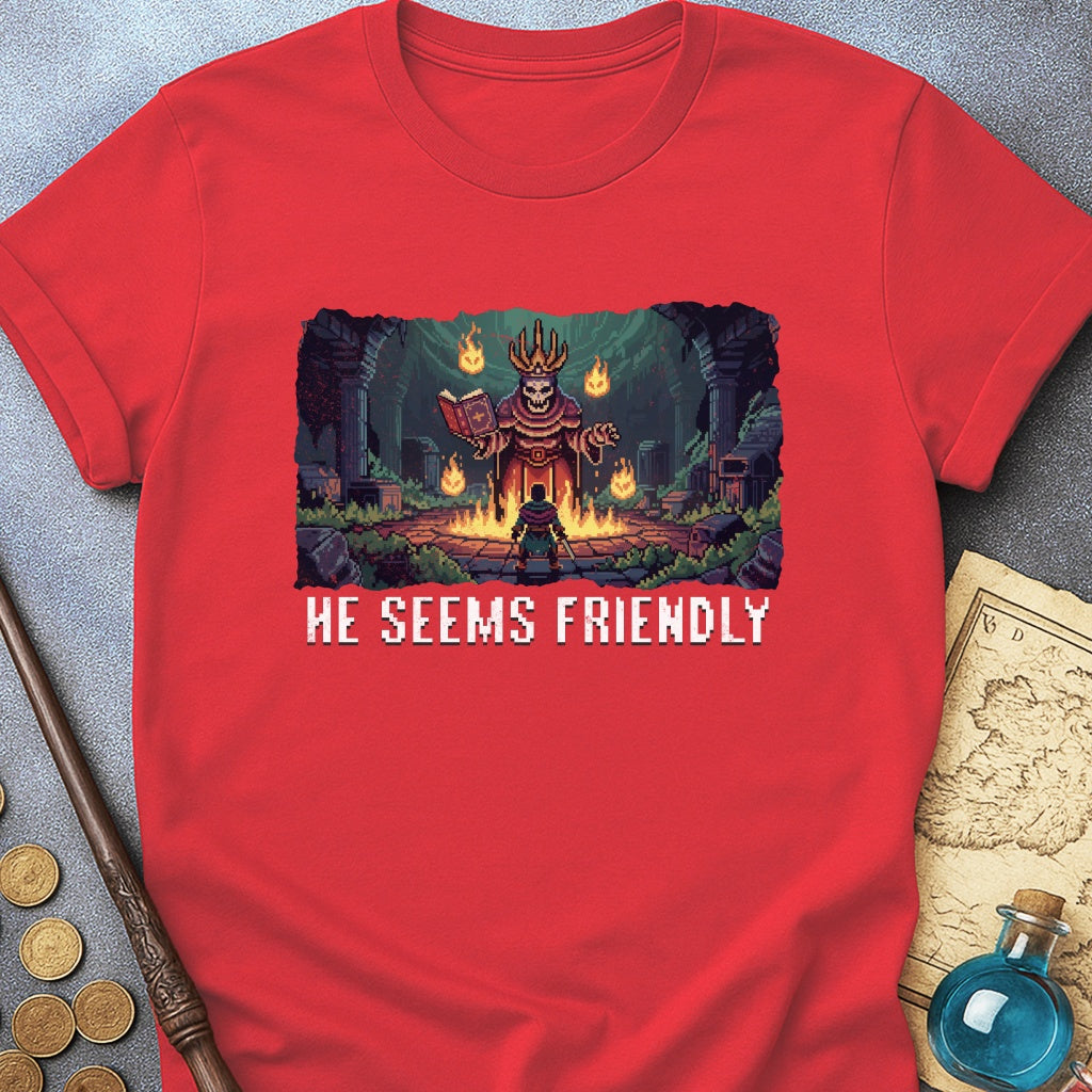 He Seems Friendly Lich Lord T-Shirt