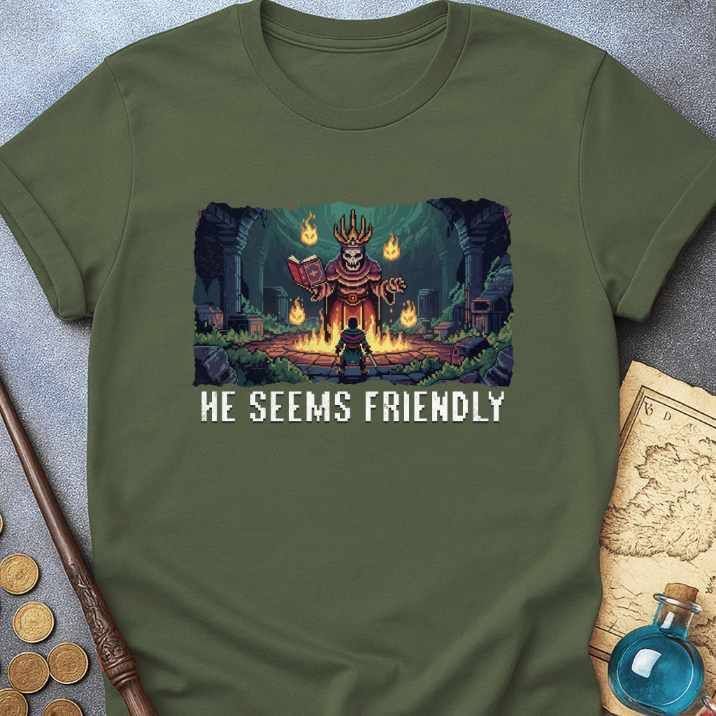 He Seems Friendly Lich Lord T-Shirt