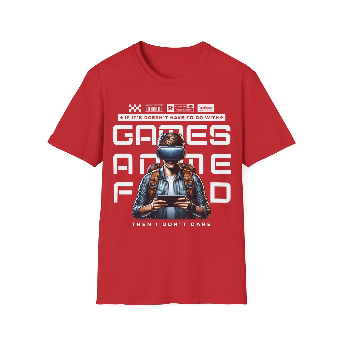 Anime, Games, or Food Male T-Shirt