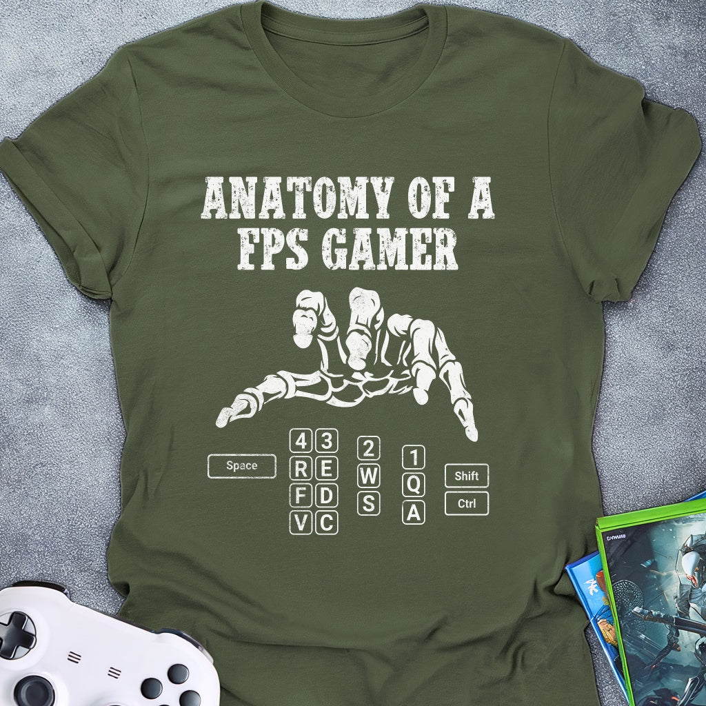 Anatomy of A FPS Gamer T-Shirt