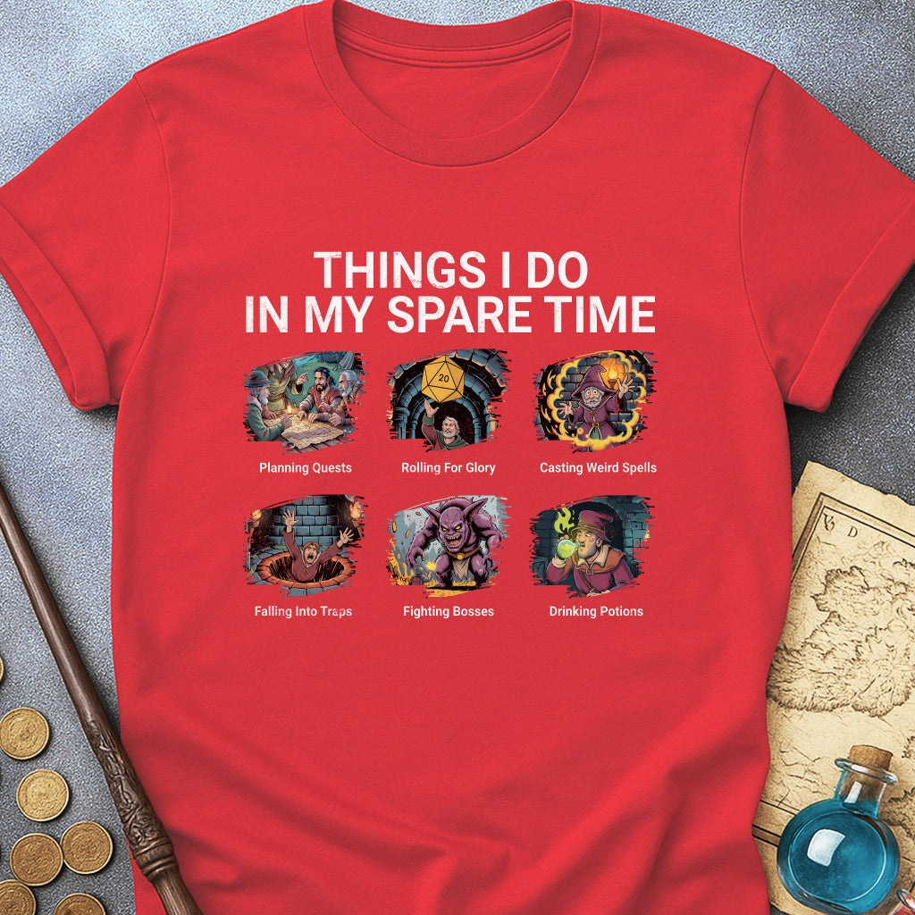 Things I Do In My Spare Time TRPG T-Shirt