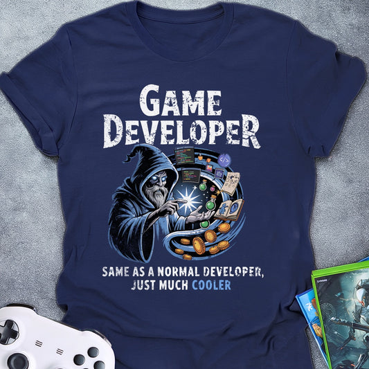 Game Developer Cooler Wizard T-Shirt