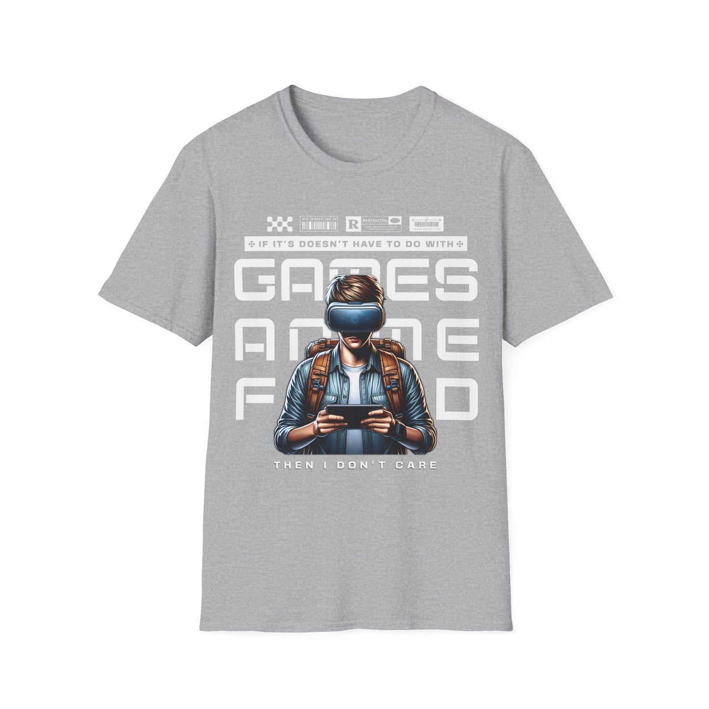 Anime, Games, or Food Male T-Shirt