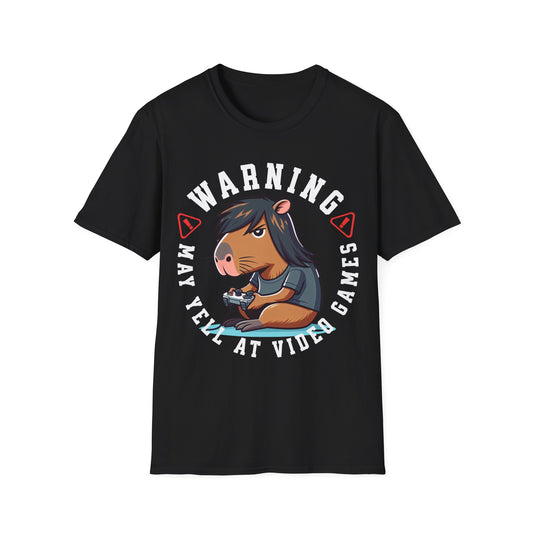 Warning May Yell Capybara T-Shirt