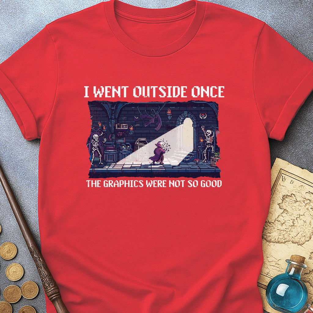 I Went Outside Once. Vampire T-Shirt