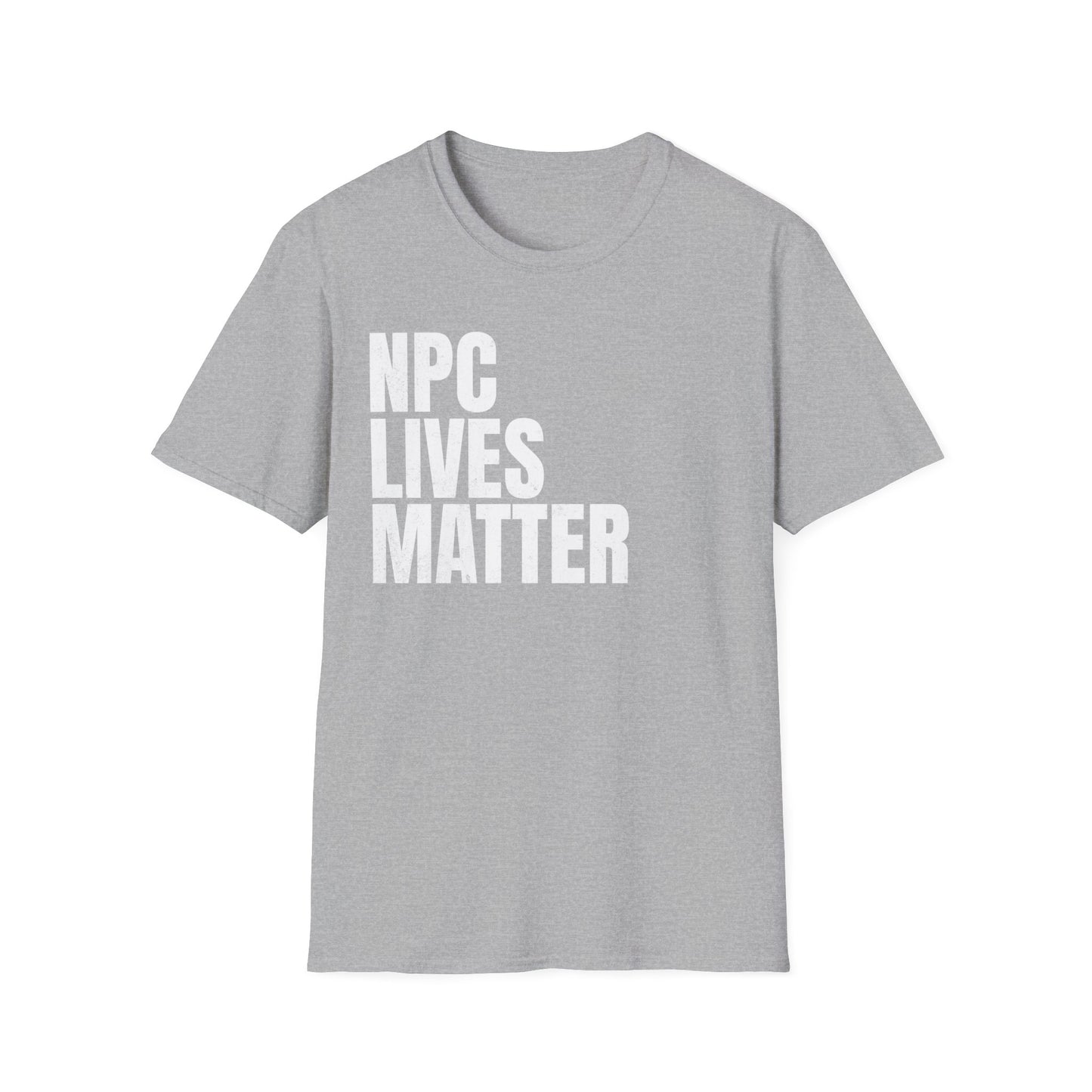 NPC Lives Matter Text T-Shirt